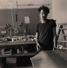 Luke Hart in his studio